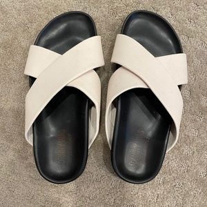 Johnny Was off-white sandal slip on